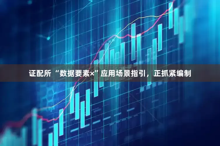 证配所 “数据要素×”应用场景指引，正抓紧编制