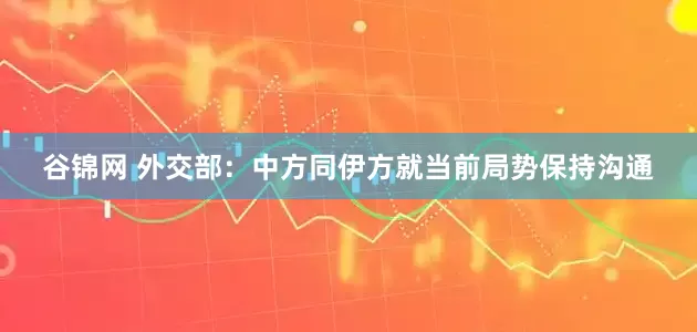谷锦网 外交部：中方同伊方就当前局势保持沟通